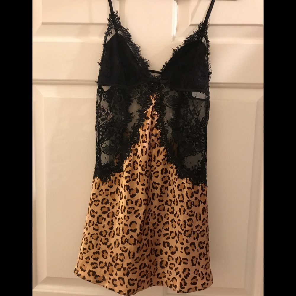 Victoria's Secret Black/leopard babydoll